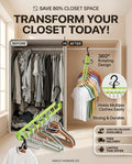 9-Hole Space Saving Magic Clothes Hangers: The Ultimate Closet Organizer (Pack of 3)