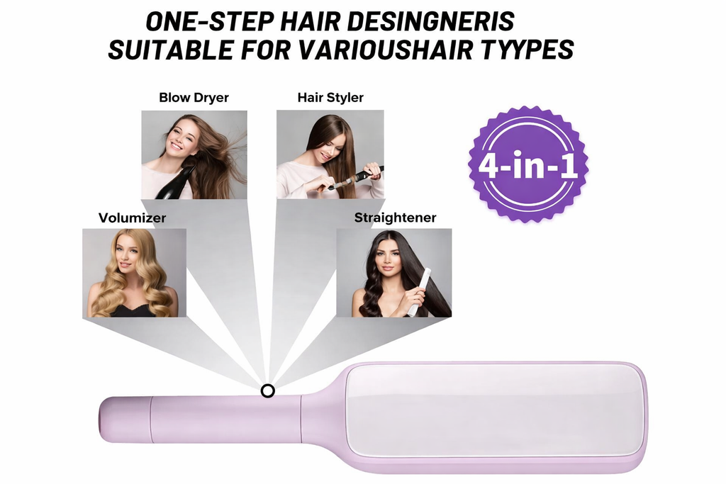 1-Click Self-Cleaning Hair Brush